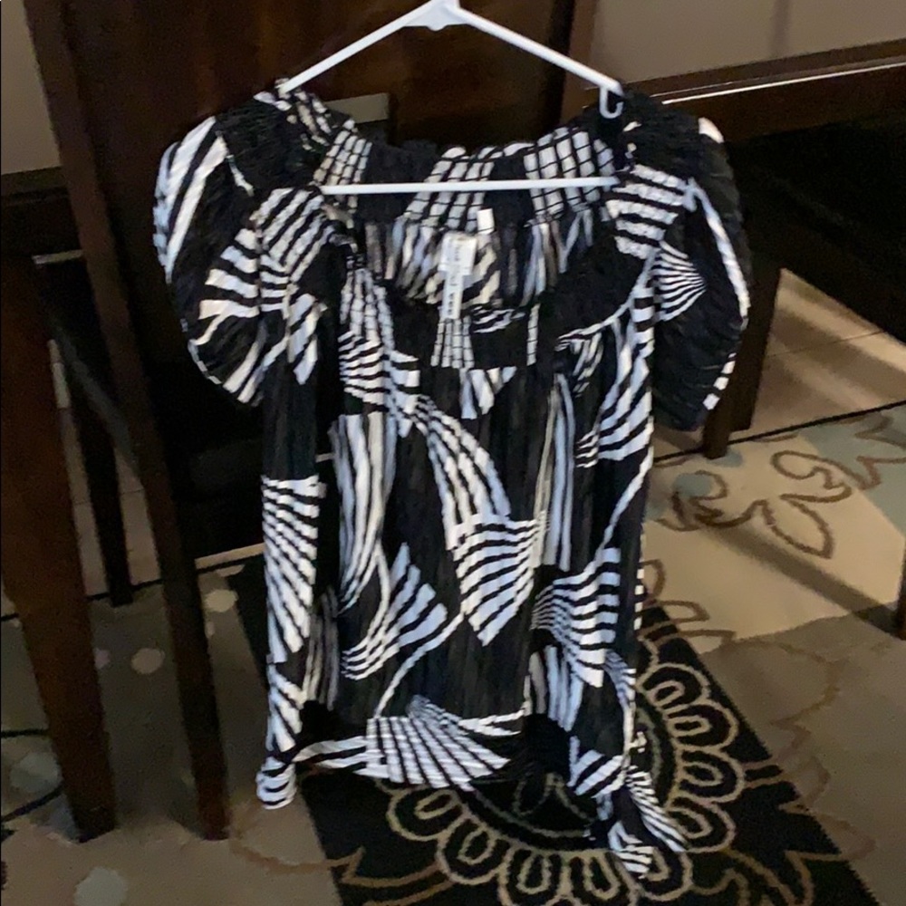 A beautiful black/white blouse